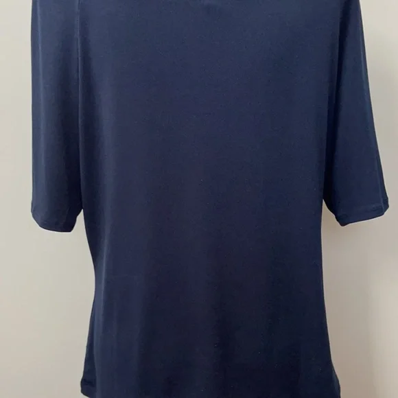 The Limited Navy Short Sleeve Blouse - Picture 10 of 15